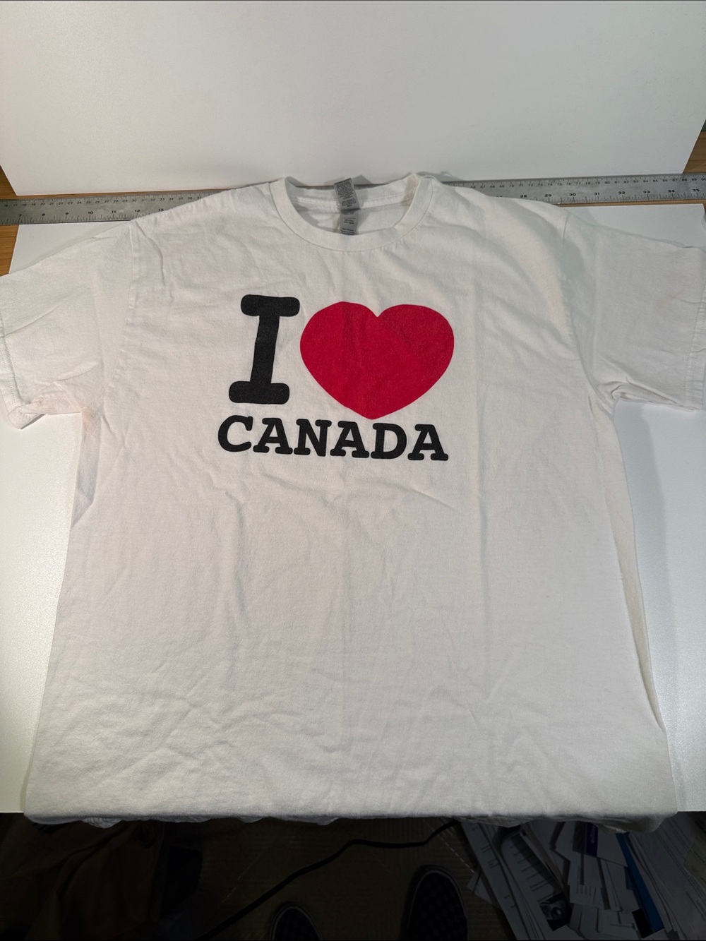 I Heart Canada Graphic Tee - White with Red Heart